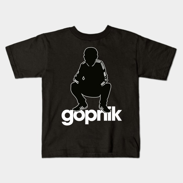 Slav Squat // Gopnik Gopnitsa Subculture Slavic Design Kids T-Shirt by darklordpug